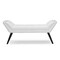 Baxton Studio Tamblin White Faux Leather Upholstered Large Ottoman Seating Bench 117-6383 - alternate 1